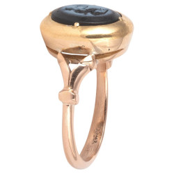 A Roman Ring With A Intaglio Nicolo Minerva 1st Century AD
