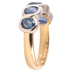 Mid-20th Century Five Stone Sapphire Ring