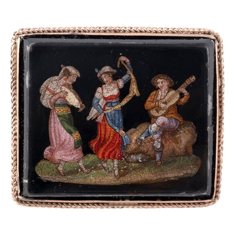 A mid 19th Century Roman Micromosaic Brooch
