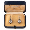 Antique Georgian Era Rose Cut Diamond Earrings 1790's