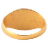Roman Gold Ring with Carnelian Intaglio of a Gryllos Sileno and Eagle