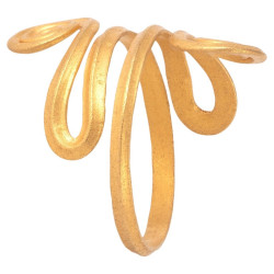 Ancient Viking 22kt Gold Spiral Serpent Ring - Circa 9th/11th Century