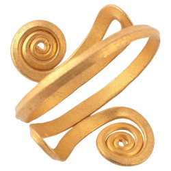 Ancient Viking 22kt Gold Spiral Serpent Ring - Circa 9th/11th Century