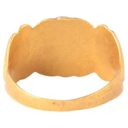 Roman Jasper Intaglio set in Ancient Gold Ring