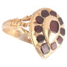 Late 18th Century Gold Garnet Cluster Ring