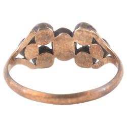 18th Century Seven-Stone Rose Diamond Bow Ring