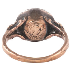 Georgian Rose Cut Diamond Cluster Ring c1820