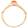 Ancient Roman Gold Banded Agate Intaglio Ring Of A Sea Hare And Shell
