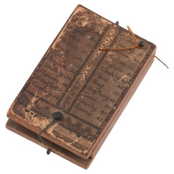 A German Stockert Pattern Fruitwood Diptych Pattern Pocket Sundial