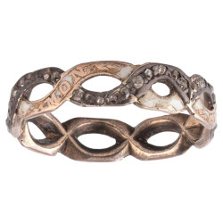 Gold Silver And Diamond Georgian Fede Engagement Ring