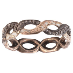 Gold Silver And Diamond Georgian Fede Engagement Ring