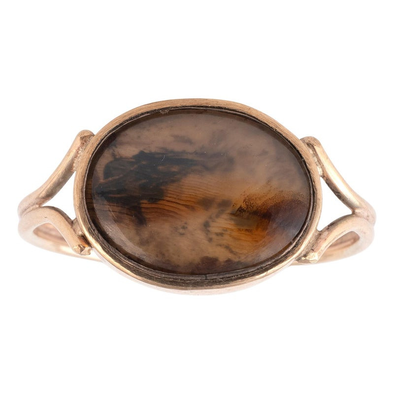 Late 18th Century Moss Agate Ring