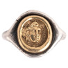 Antique 19th Century Blackened Silver and Gold Medusa Cameo Ring