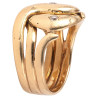 Art Nouveau French Old Cut Diamond Snake Ring 1900’s
