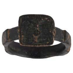 Byzantine Bronze Ring With...