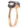 18kt Yellow Gold And Silver Rose-Cut Diamond Duchess Ring