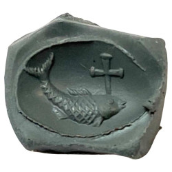 Paleo Christian 22kt Gold Ring With An Amethyst Intaglio 4th Century AD