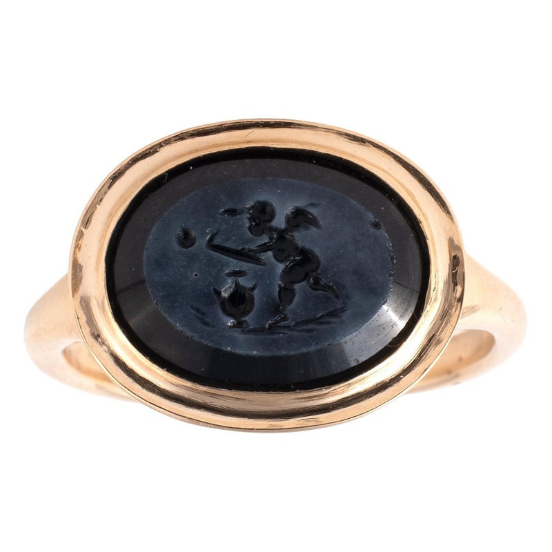 Roman Nicolo Intaglio Of A Cupid Circa 1st-2nd Century A.D.