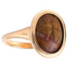 Magical Roman Gold Ring with an Ancient Jasper Abraxas Stone Intaglio