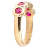 Mid-20th Century Five Stone Burma Ruby Ring