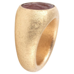 Roman Magical Carnelian Intaglio Ring circa 2nd century A.D