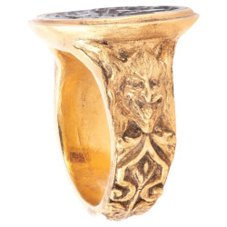 Erotic Garnet Intaglio Ring Late 17th Century