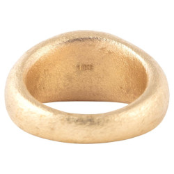 Ancient Roman Silenus Nicolo Intaglio Ring circa 1st-2nd century AD