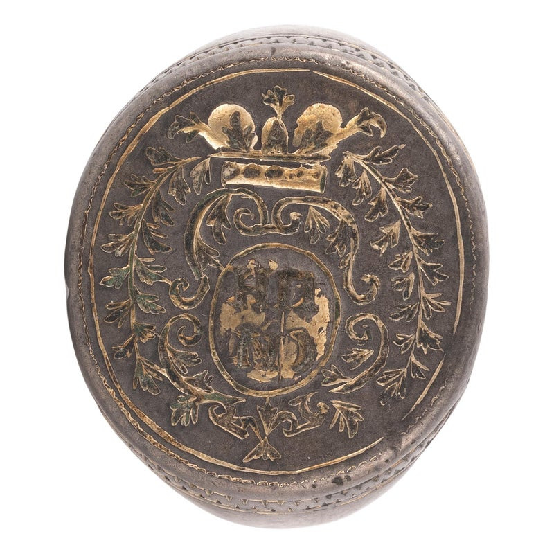 Neoclassical Silver & Gilt Russian Oval Shape Signet Ring 1780’s