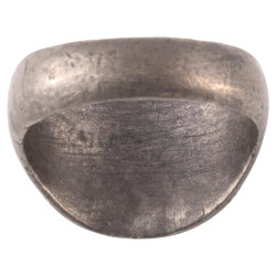 Neoclassical Silver & Gilt Russian Oval Shape Signet Ring 1780’s