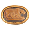 Late Roman 22ct Gold Agate Cameo Ring, She-Wolf of Rome, 3rd Century