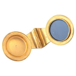 GOLD & MICROMOSAIC BULLA PENDANT ATTRIBUTED TO CASTELLANI 1850'S