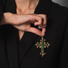 Renaissance Enamel Emerald & Gold Cross Pendant Late 16th Century