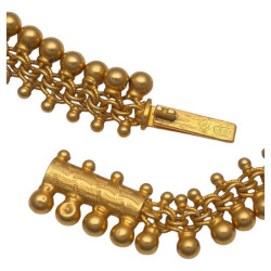 Late 19th Century French 18k Gold Amethyst Pearl Cross Pendant