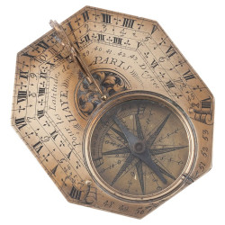 A Thomas Haye Brass Butterfield-Type Sundial French Early 18th century