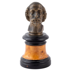 Antique Cardinal Richelieu Bronze Bust Sculpture