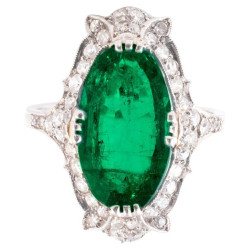 Art Deco 3.3ct Colombian...
