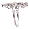 Belle Époque Platinum & Three Stone Old Cut Diamond Ring 1900's