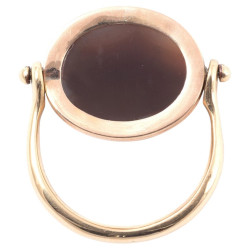 Agate Intaglio of Mucius Scaevola Ring 17th Century