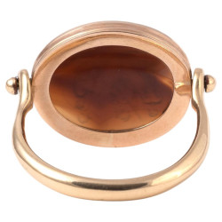 Agate Intaglio of Mucius Scaevola Ring 17th Century