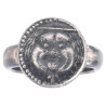 Silver Ring set with Ancient Gorgon Head’s coin circa 350-300 BC