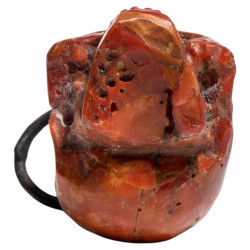 Pendant Memento Mori Red Corallum Rubrum Italy 18th Century