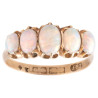 Antique Victorian 18ct Yellow Gold Opal Five Stone Ring UK Circa 1900