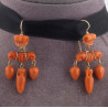 Antique Corallium Rubrum Necklace and Earrings, circa 1860