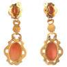 Pair of Mid-19th Century Shell Cameo Earpendants French
