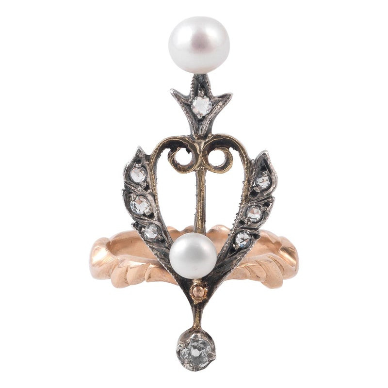 Pearl and Diamond Ring